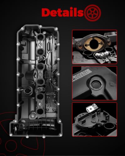Engine Valve Cover Fits for 2008-2011 528i L6 3.0L, 2007-2013 328i - size: 11127552281