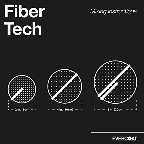 Evercoat Fiber Tech Reinforced Repair Compound for Galvanized Steel, Aluminum, and More - 64 Fl Oz