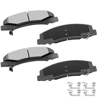 cciyu D1159 Brake Pads w/Hardware Front Disc Brake Pad Set - size: Front[D1159]