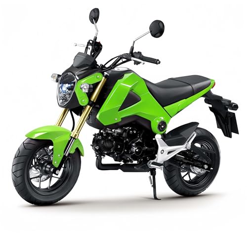 Mokuo Motorcycle Fairing Kit in ABS Material Compatible with Honda Grom Msx 125 SF 2013-2016, Apple Green Color - style: Apple Green