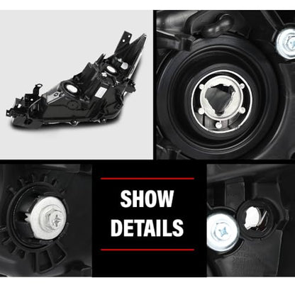 G-PLUS Projector Headlights Assembly Compatible with Mazda 3 2014-2016 - size: Fit Mazda 3 2014-2016(Clear)