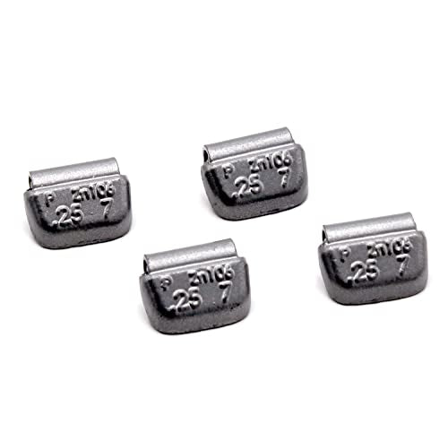 P Series Hammer on Coated ZINC Wheel Weights Coated (0.25oz) Box of 100pcs - size: 0.25oz