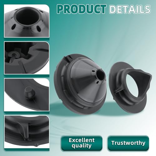 AUTOKAY 2 Set Rear Upper Lower Coil Spring Insulator for Honda Civic 06-11
