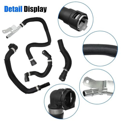 HVAC Heater Supply Return Hose Kit Compatible with Cherokee 2014-2018 for Chrysler 200 2015-2017 Replace 68199254AB 68199254AA 68104972AA 52014624AA 68192082AA 52014627AB