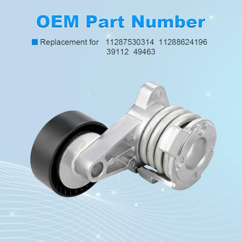 Belt Tensioner Assembly Compatible with BMW 128i 323i 325i 325xi 530i - size: 11288620022