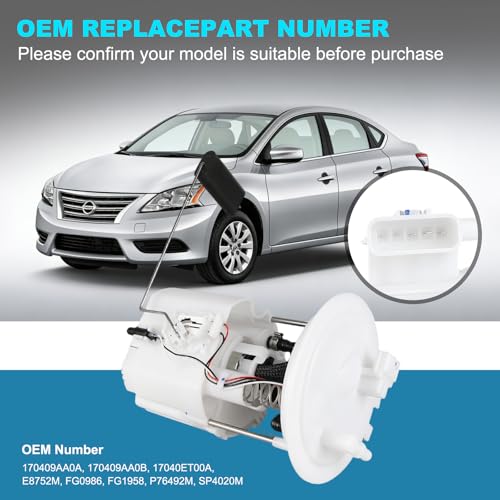 OTO-K Electric Fuel Pump Module Assembly Compatible with Nissan