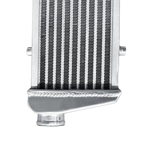 Universal Intercooler 23''x8''x2.7" Front Mount Intercooler 2.2'' Inlet and Outlet Aluminum Turbo Intercooler Direct Replacement for Any Turbo Charger system - size: 23''x8''x2.7" 2.2''