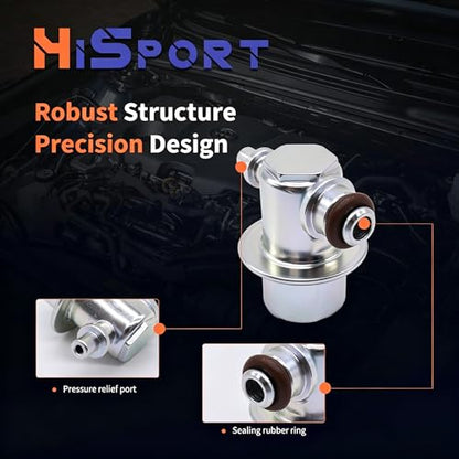 HiSport Fuel Pressure Regulator Compatible with Lexus SC300 SC400 - size: HSFPRR4037