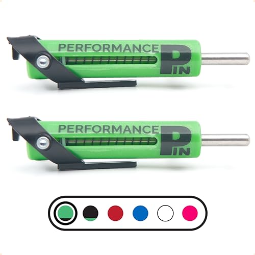 The Original Drop Set Pins for Gym | One More Rep with Weight Stack Pins | Instant Transition to Lower Weights for More Reps | Proudly Made in America | 5/16" Pin - color: GREEN