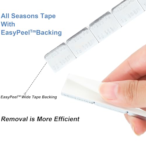 A A IN Stick on Wheel Weights Kit, 6 Boxes, 1/2oz, 0.5oz, Grey, 1728Pcs - color: Grey, size: 1/2oz wheel weights, style: 6 Box