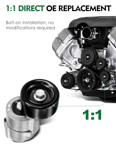 Drive Belt Tensioner Assembly with Pulley for:-Hyundai Sonata - size: 39071