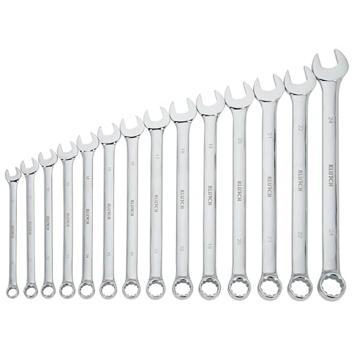 Klutch 14-Pc. Metric Extra-Long Wrench Set - style: Metric