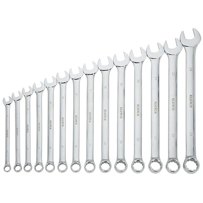 Klutch 14-Pc. Metric Extra-Long Wrench Set - style: Metric
