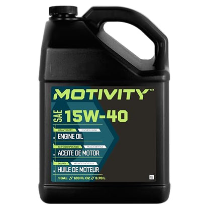 Heavy Duty 15W-40 Engine Oil – Synthetic Blend, API CK-4, Advanced Protection for Diesel Engines, 4 Pack