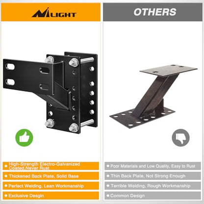 Nilight Spare Tire Carrier Fits 4 & 5 & 6 Lugs Wheels 150 Lbs - color: 4-Hole Design Spare Tire Carrier