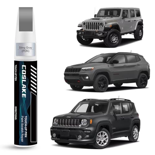 Car Touch Up Paint(Sting Gray(PDN)) for Jeep - color: Sting Gray(PDN) for 2023 Wrangler/2023 Compass/2023 Renegade