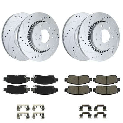 BETTHAND Front And Rear Brake Pads And Rotors Compatible With Chevy, GMC - size: 580359*2+580029*2+D1169-8282+D883-L7760