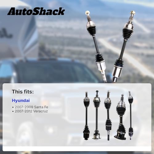 AutoShack Front CV Axle Shaft Assembly, Passenger Side, 1pc