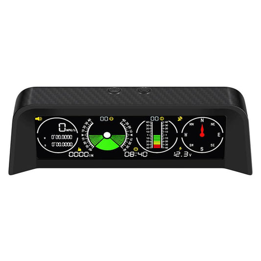 Off-Road Car Inclinometer HUD Display, Digital GPS Speedometer