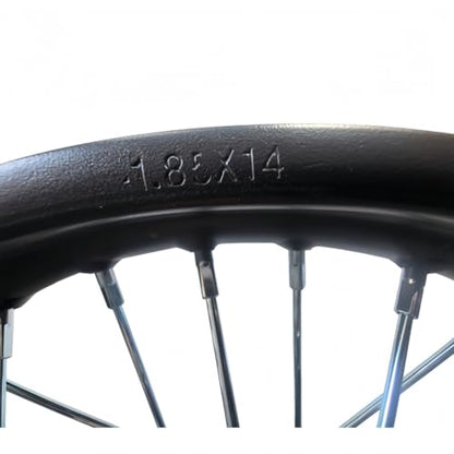 Beeking 1.85x14” Wheel Rim Rear fits tire 90/100-14) for Dirt Bike 15mm axle Rear Wheel Rim Fits 90cc-150cc dirt bike TTR SSR CRF Apollo.