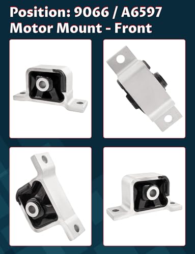 Engine Motor Mount & Trans Mount Set for 2002-2006 CR-V 2.4L Auto Trans - size: 2002-2006 H-onda CR-V 2.4L (AWD/4WD)