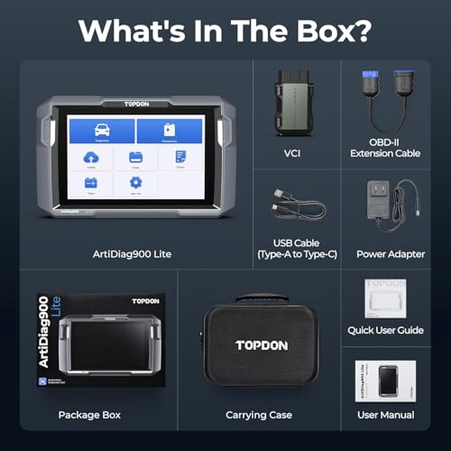 TOPDON AD900 Lite OBD2 Scanner, Bidirectional Scan Tool, 8" Large Screen