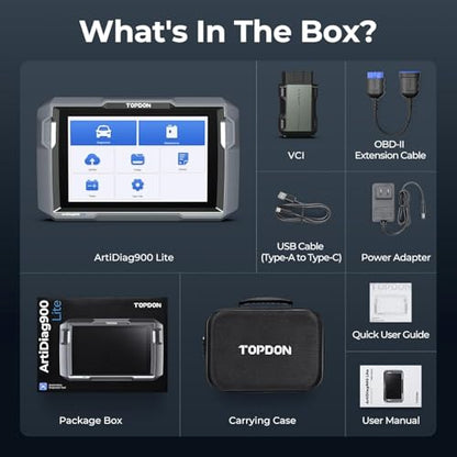 TOPDON AD900 Lite OBD2 Scanner, Bidirectional Scan Tool, 8" Large Screen