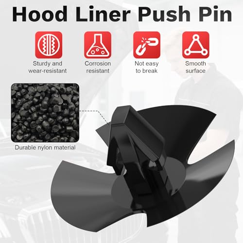 50 PCS Hood Insulation Retainer Clips, Replace OEM 4878883AA