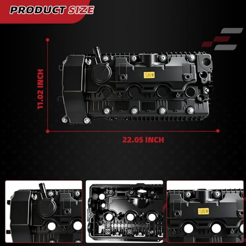 Valve Cover with Gaskets & Bolts 11127522159 for 545i 2004-2005 4.8L - size: 11127522159