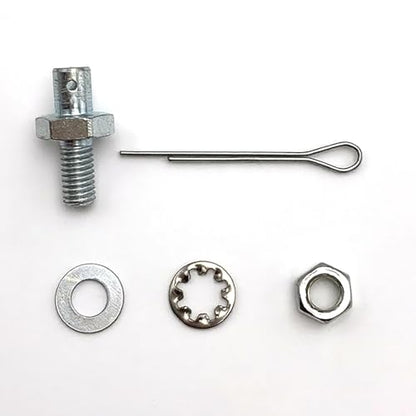 Throttle Cable Adapter Stud Kit with Bracket & Ends #8009 | Compatible with 1977+ Chevrolet (Includes Nut, Washers, Cotter Pin) - color: Black 1 pack