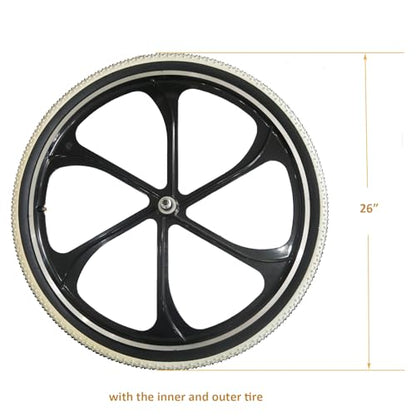 26"/29" Aluminum Mag Wheel Bicycle Wheelset 100 * 135mm, Black