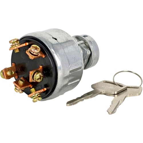 XYZIL 91204-17400 91205-14900 91106-07400 Ignition Key Switch Compatible with Mitsubishi Caterpillar Forklift
