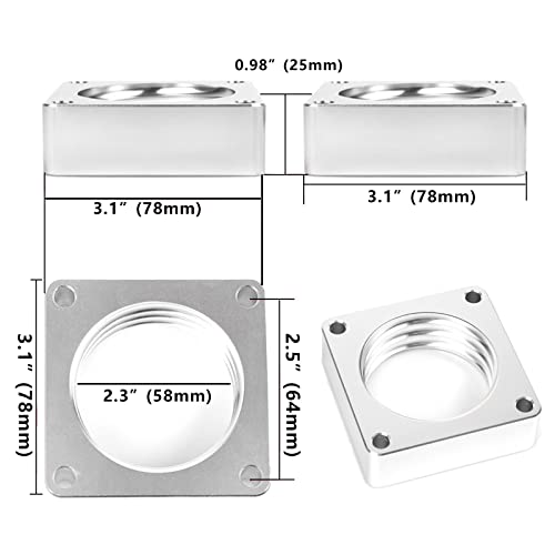 Throttle Body Spacer Replacement for Jeep Wrangler TJ YJ 1987-2006, Throttle Body Spacer Compatible with Cherokee XJ 1984-2001