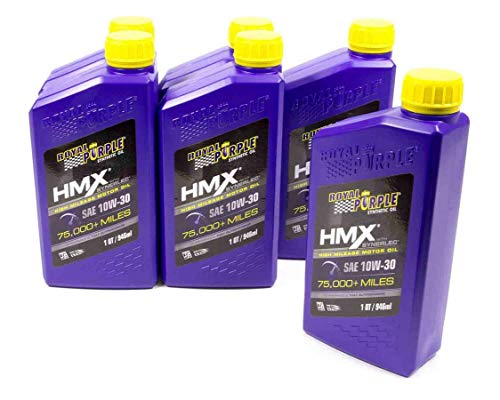 Royal Purple (11746-6PK HMX SAE 10W-30 High-Mileage Synthetic Motor Oil - 1 Quart, (Case of 6) - size: 1 Quart, Case of 6