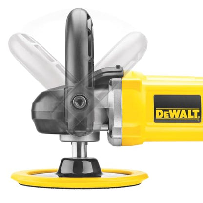 DEWALT Buffer Polisher, 7-in-9-in, 12 amp, Variable Speed Dial 0-3,500 RPM’s, Soft Start Corded Car Buffer (DWP849X)