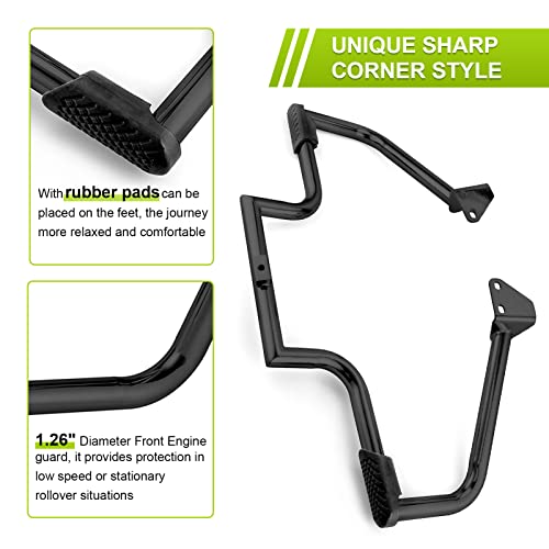 Mofun 1.25" Dyna Engine Guard Crash Bar Fit for Harley Dyna 2006-2017 - color: Black B