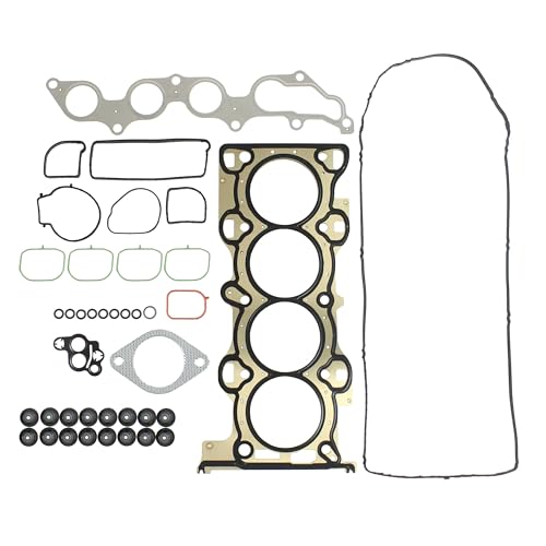 DNJ HGB478 Engine Cylinder Head Gasket Set with Head Bolt Kit, Complete Repair Set for 2006-2013 Mazda 3 5 6 2.0L-2.3L L4 16V DOHC 2000cc