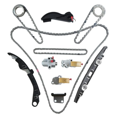 Autoexact 130286KA0A Engine Timing Chain Kit Fit for 3.5L V6 VQ35DD 2017-2022 Infiniti QX60 Nissan Pathfinder 130216KA0A 130706KA0A 130706KA1B 130706KA1C 130856KA0A 130856KA1B 13091JA10A 150416KA0A - size: Fit for 2017-2022 Nissan/Infiniti - 3.5L
