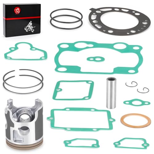 Top End Rebuild Kit STD 66.4mm Piston Ring Gasket For Kawasaki KX250 93-03