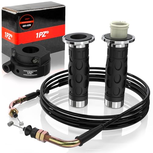 1PZ 7/8" Twist Throttle Grip Set w/ 78" Cable for GY6 QMB139 157QMJ Scooter