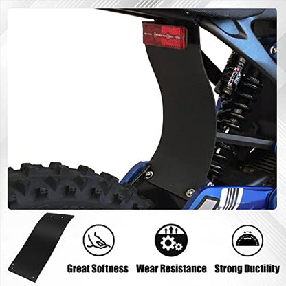 Rear Fender, Rear Shock Absorption Mud Guard Mud Flap, Back Shock-Absorbing Dust Cover, Dirt Plastic Protector Cover for Sur-Ron Surron Light Bee X Segway X260, 11.2 × 5.3'', Black - size: Original