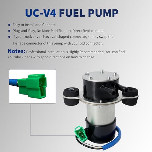 12V Fuel Pump UC-V4 15100-85501 Compatible with Suzuki Carry Every - size: 15100-85501