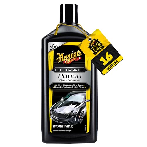 Meguiar’s Ultimate Polish, High-Gloss Polish for a Show Car Shine, 16 oz - size: 16 Fl Oz (Pack of 1), style: 16 Oz