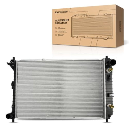 Torchbeam Automotive Vehicle Replacement Engine Radiator for 1997-2004 Mustang 4.6L Transmission Oil Cooler Included - size: Mustang V8 4.6L