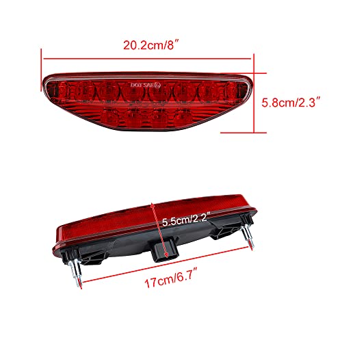 ATV 2006-2014 TRX450R TRX450ER LED Taillight Rear Tail Lights Brake stop Lamps (Red) - color: Red