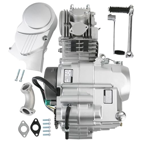 Complete Set of 125cc Engine Air-Cooled 4 Stroke 4 Speed with 15T 428 Chain Sprocket & Air Filter for XR50 CRF50 XR CRF 50 70 ATC70 110 ATC70 Z50 CT70 CL70 SL70 XL ST70 Dirt Pit Bike Motorcycle