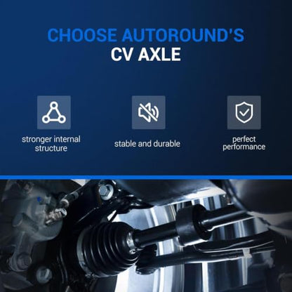 Autoround 662084+662086 Front CV Axle Set Escape/Mariner - size: Front Driver and Passenger Side