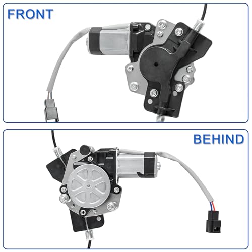 Obaee Window Regulator with Motor Front Left Driver Side, Replace 741-534 - size: Front Left Driver Side