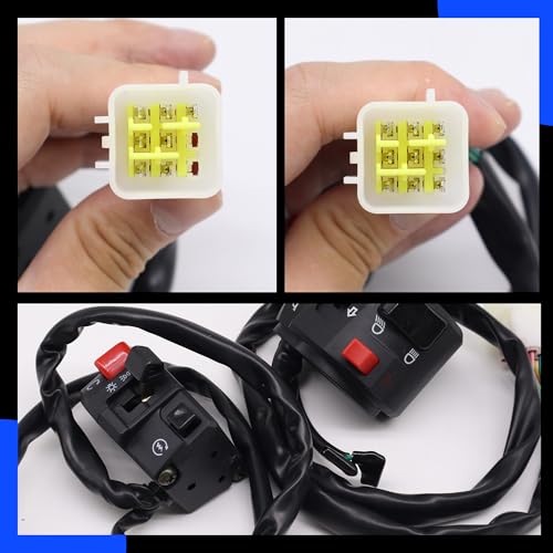 7/8" 22mm Motorcycle Switches Motorbike Horn Button Turn Electric Fog Lamp Light Start Handlebar Controller Switch OXCBKGLM005