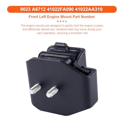 Engine Motor Mount Set & Trans Mount ,Replaces A6712 A6712 A6739 A6723 - size: Wrx 12-16 2.5L